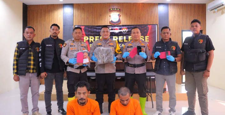 Kapolres Rohil Press Release Kasus Pengungkapan 5 K