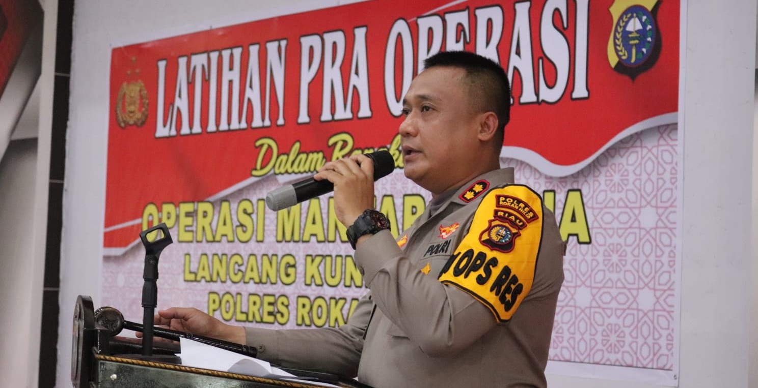 Dalam Rangka PAM Pilkada Polres Rohil Gelar Lat Pra Ops Mantap LK