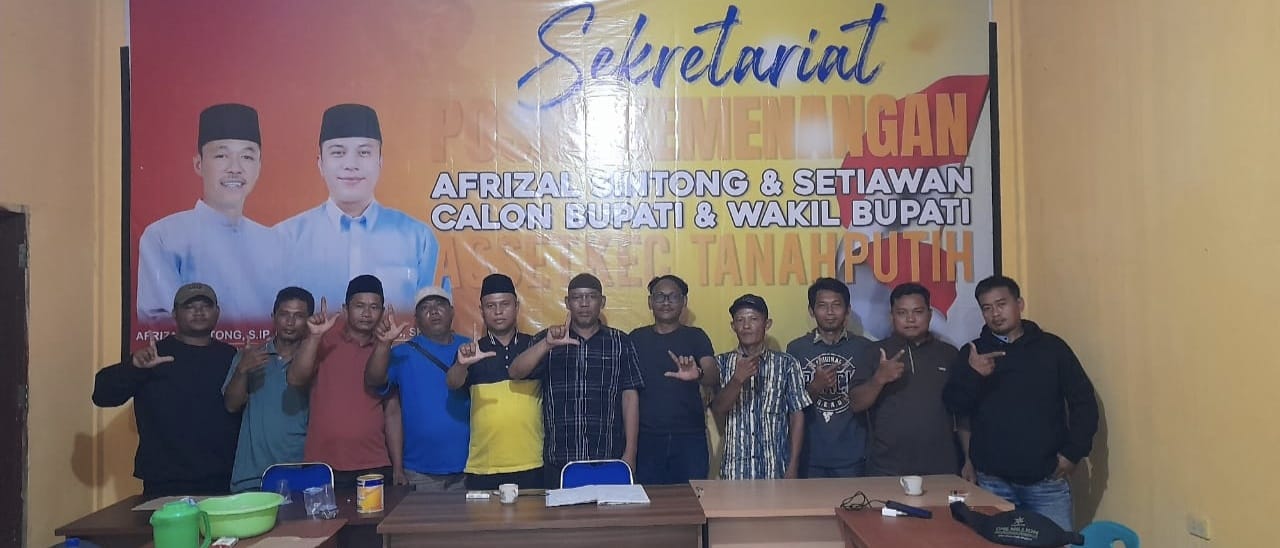Tim Pemenangan Asset Kecamatan Tanah Putih Siap Berjuang Penuh Untuk 2 Periode
