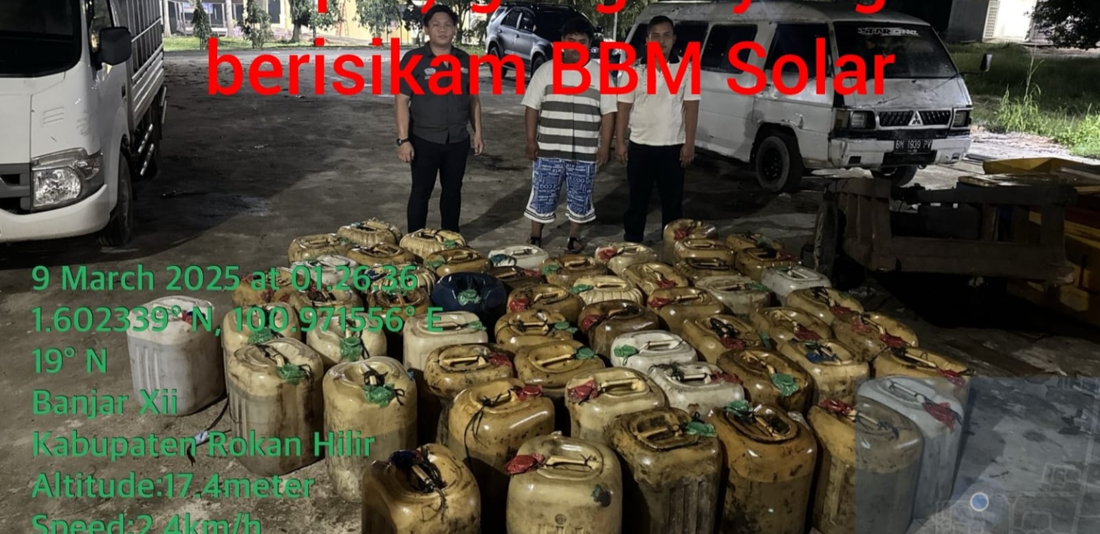 Satreskrim Polres Rohil Ciduk Pelaku Penimbunan BBM dan Gas
