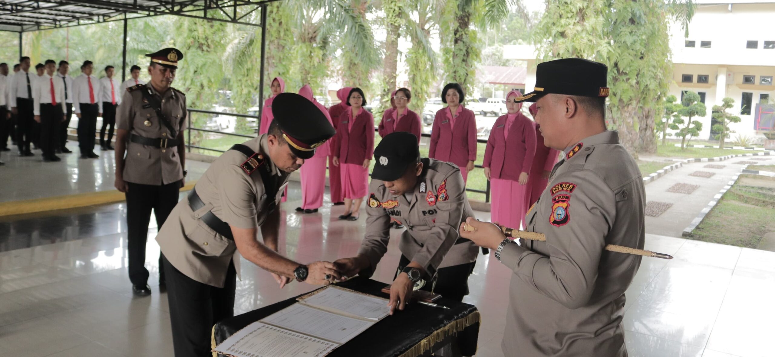 Kapolres Rohil Pimpin Sertijab Kapolsek Bangko dan Kasat Intelkam