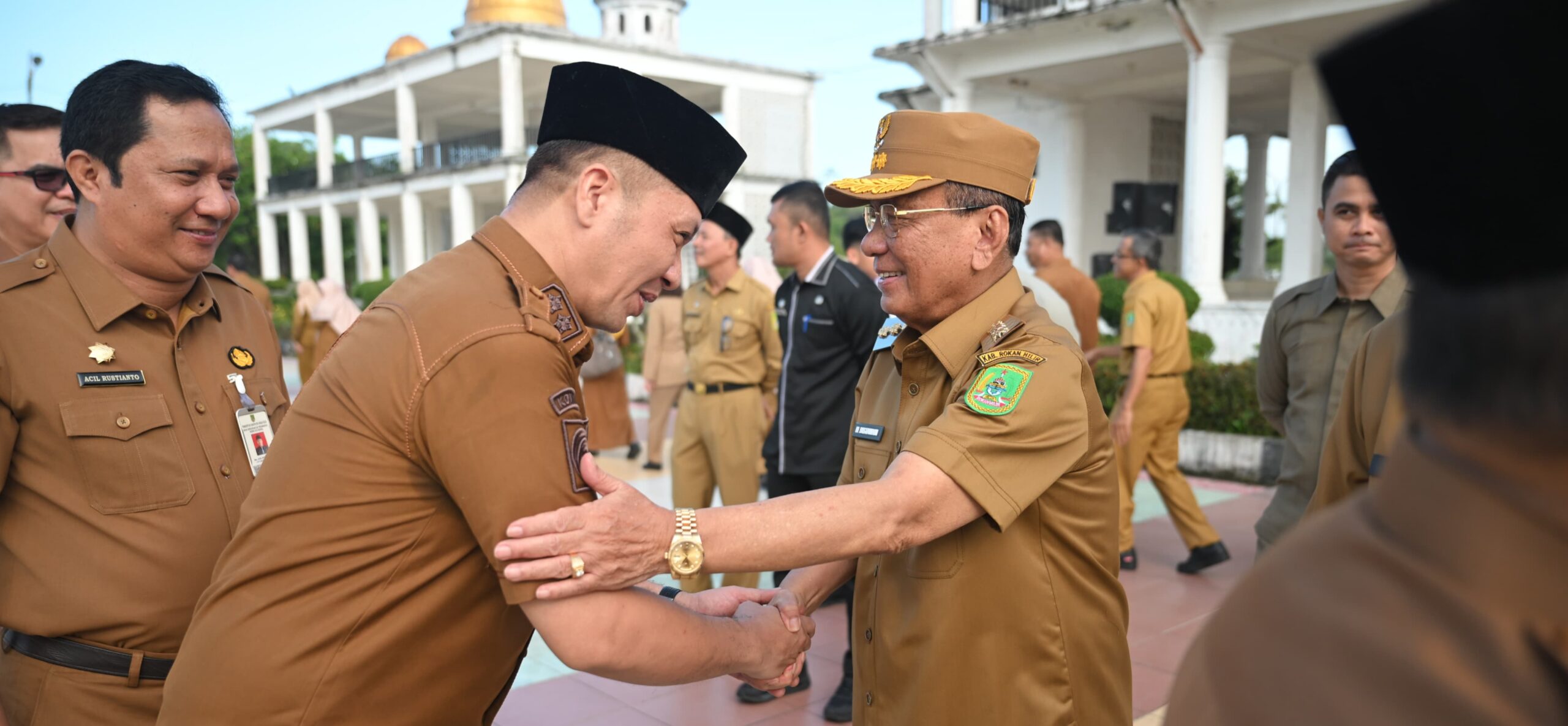 Bupati Rohil Pimpin Apel dan Gelar Halal Bihalal