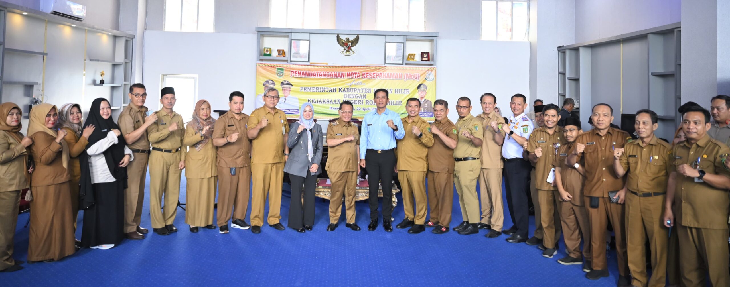 Cegah Penyelewengan Pemkab Rohil MOU Bersama Kejari