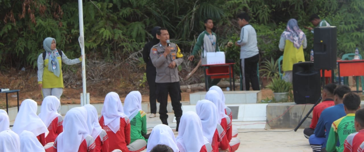 Cegah Peredaran Narkoba Polsek Bagan Sinembah Sosialisasi di SMAN 02
