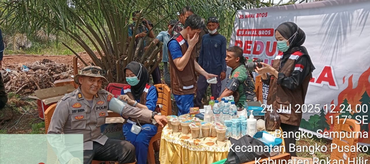 RS Awal Bros Cek Kesehatan Semua Personil Karlahut