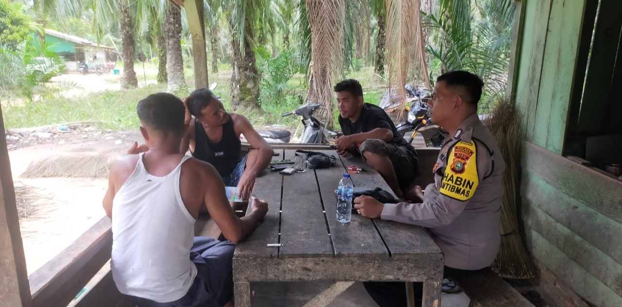 Polsek Bagan Sinembah Sampaikan Pesan Kamtibmas Ke Warga