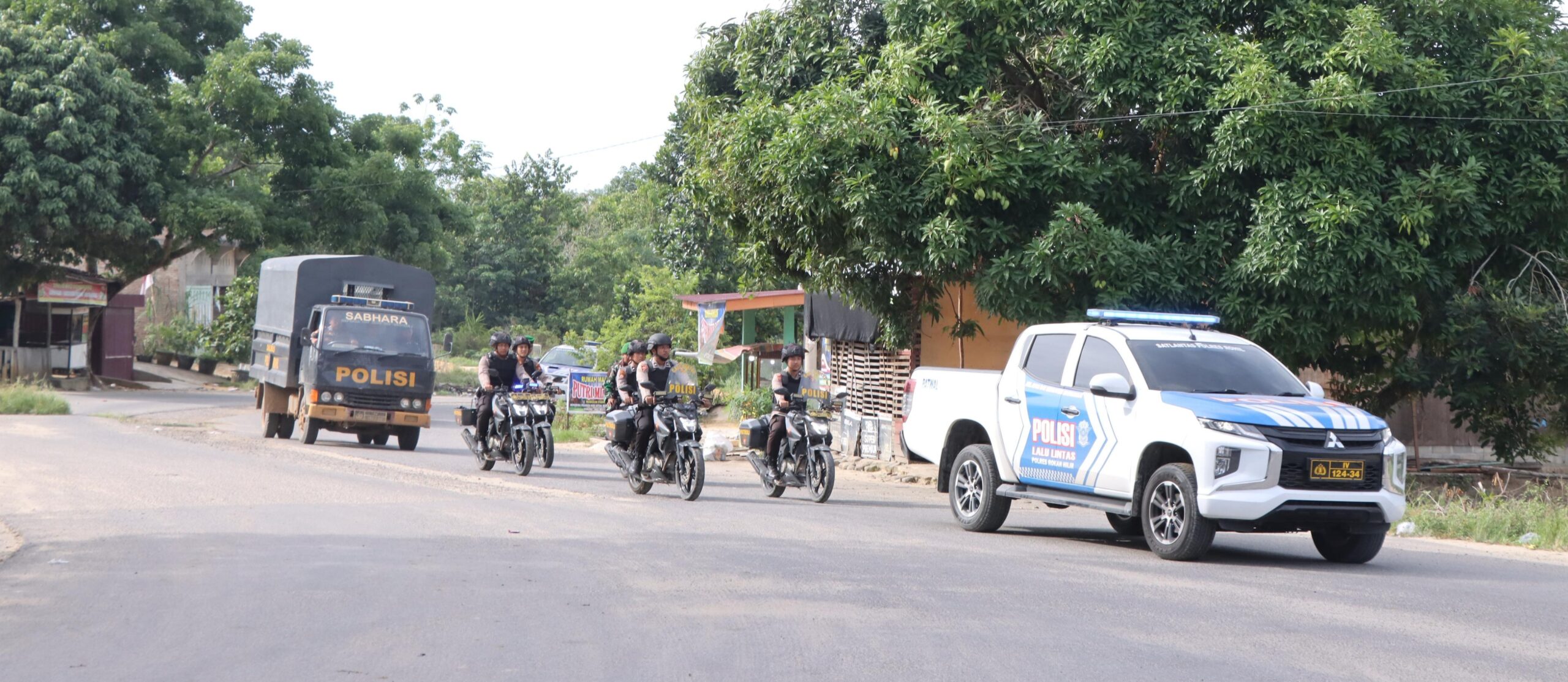 Polres Rohil Dan Kodim 0321 Bersinergi Patroli Jaga Kamtibmas