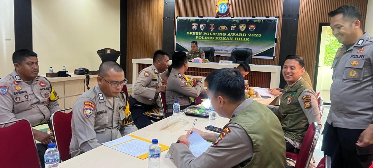 Tim Green Policing Award Gelar Penilaian Bhabinkamtibmas Jajaran Polres Rohil