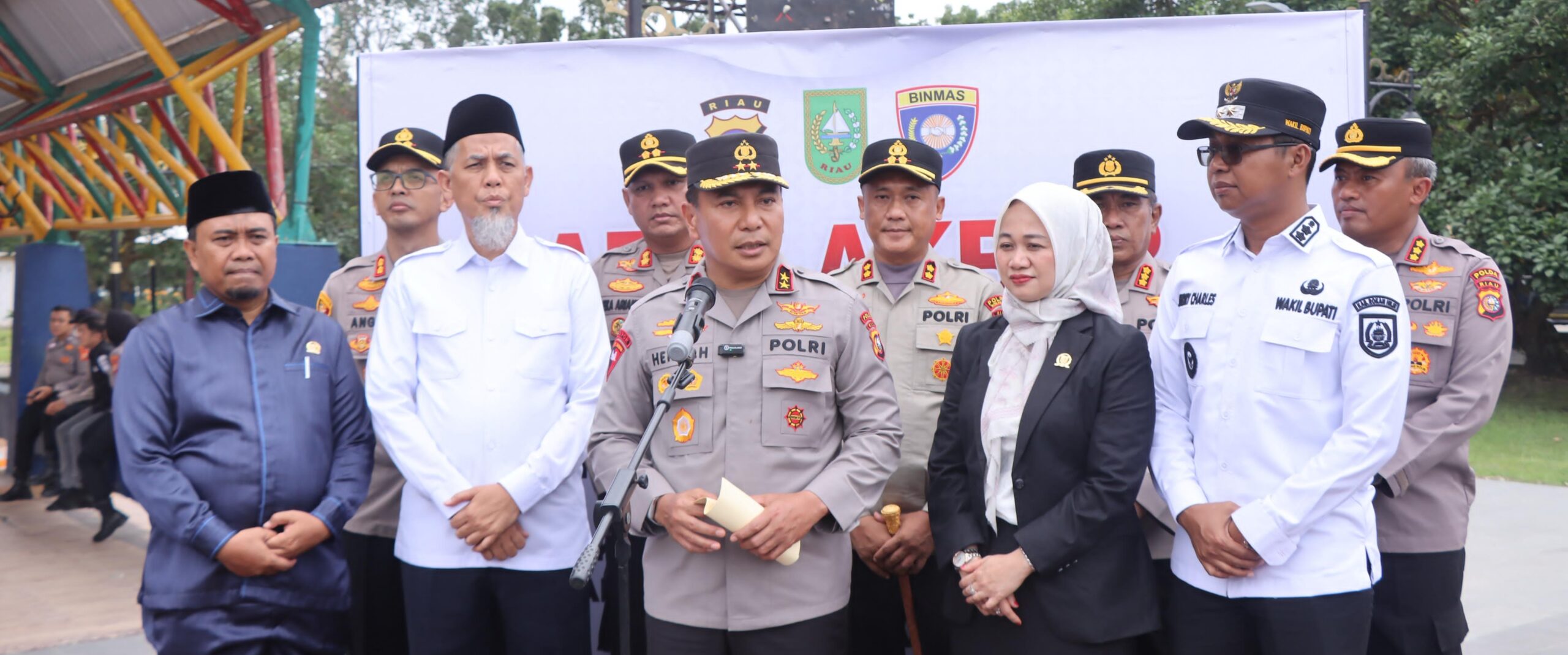 Kapolres Rohil Ikuti Apel Akbar Satkamling Polda Riau di Kota Dumai