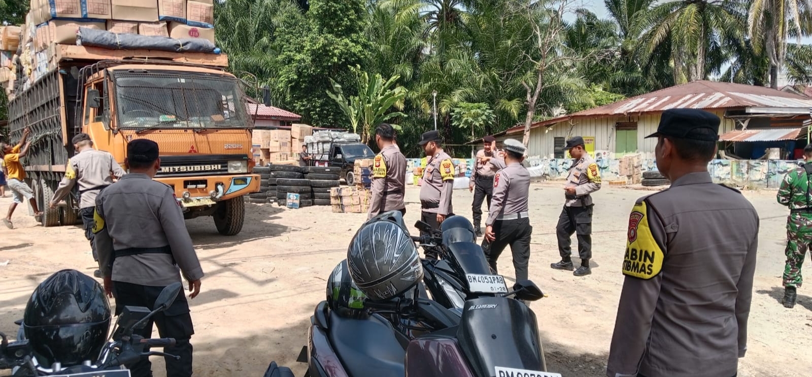 Jaga Kamtibmas Polsek Bagan Sinembah Gelar Patroli Gabungan