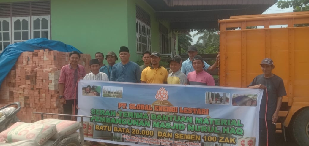 CSR PT GEL di Salurkan ke Mesjid Nurul Haq dan Kuala Mulia
