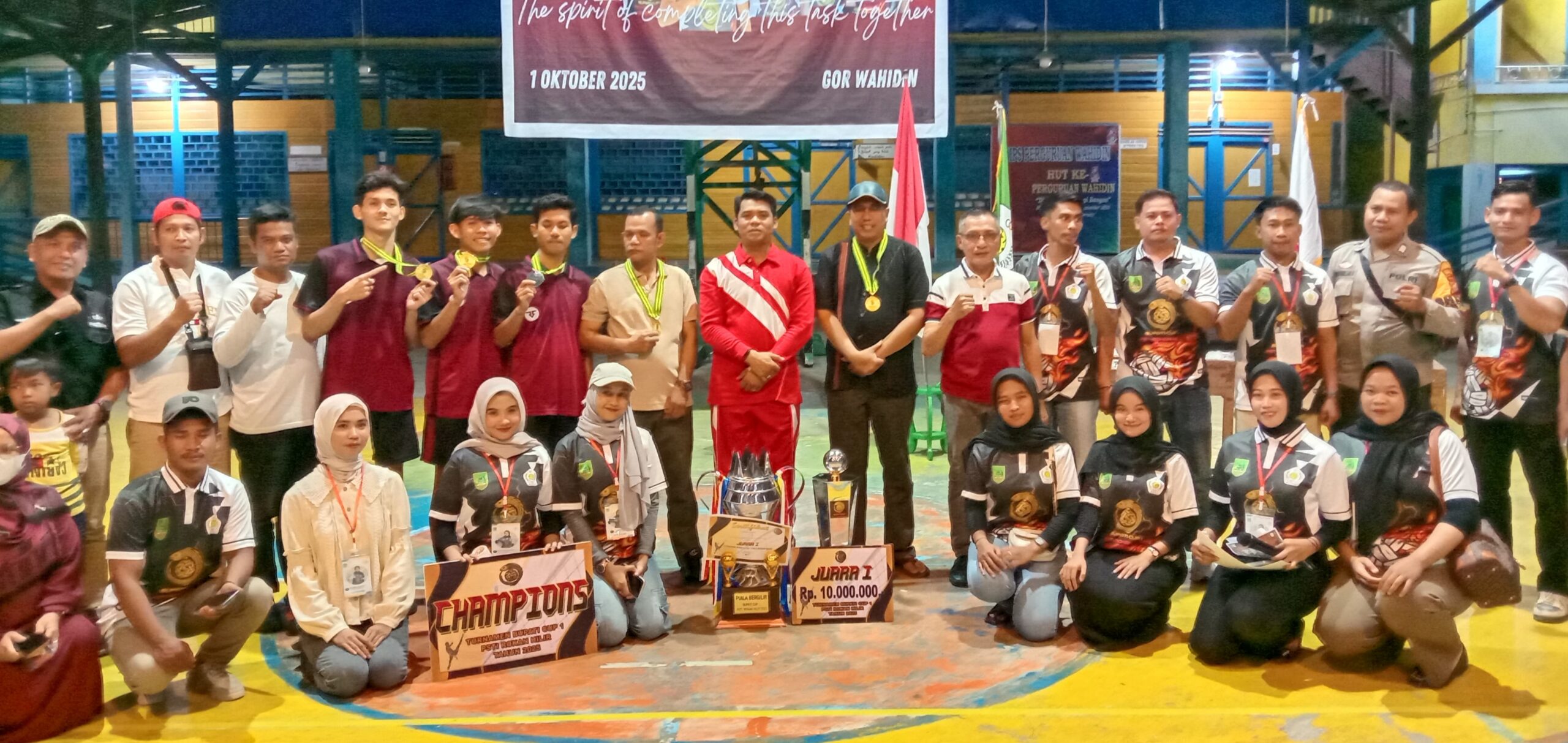 Turnamen Sepak Takraw Bupati Rohil Cup I Resmi Ditutup