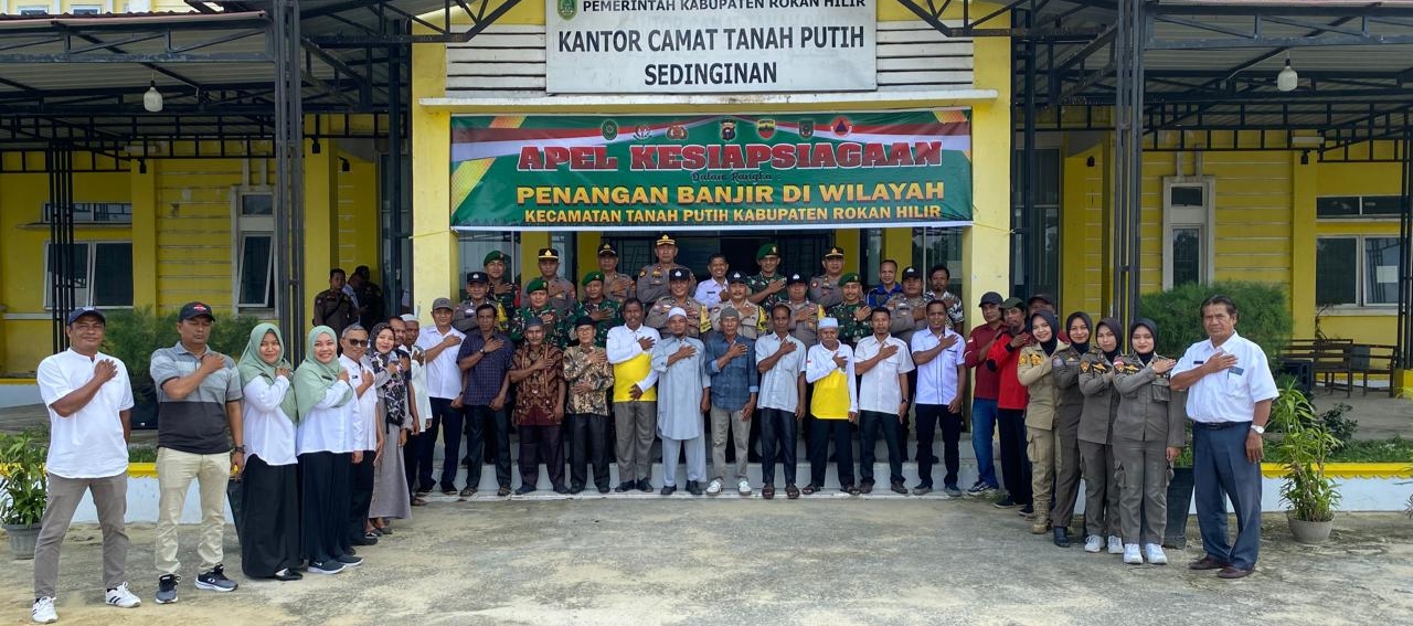 Polres Rohil Gelar Apel Siaga Banjir Serentak 13 Polsek Jajaran