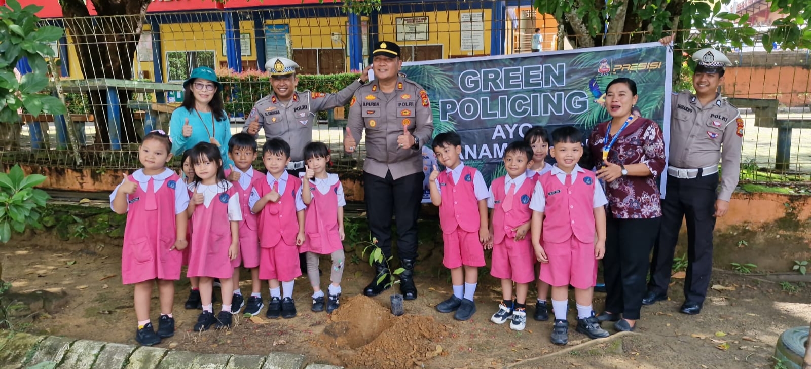 Kali Ini Polsek Bagan Sinembah Green Policing di TKP Ananda
