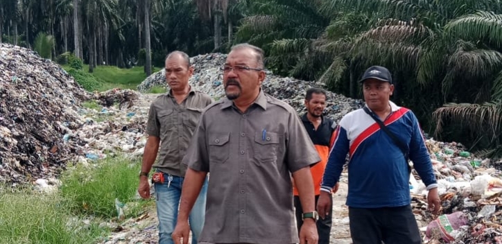 Kadis DLH Rohil Cek Pengelolaan Sampah di Bagan Sinembah
