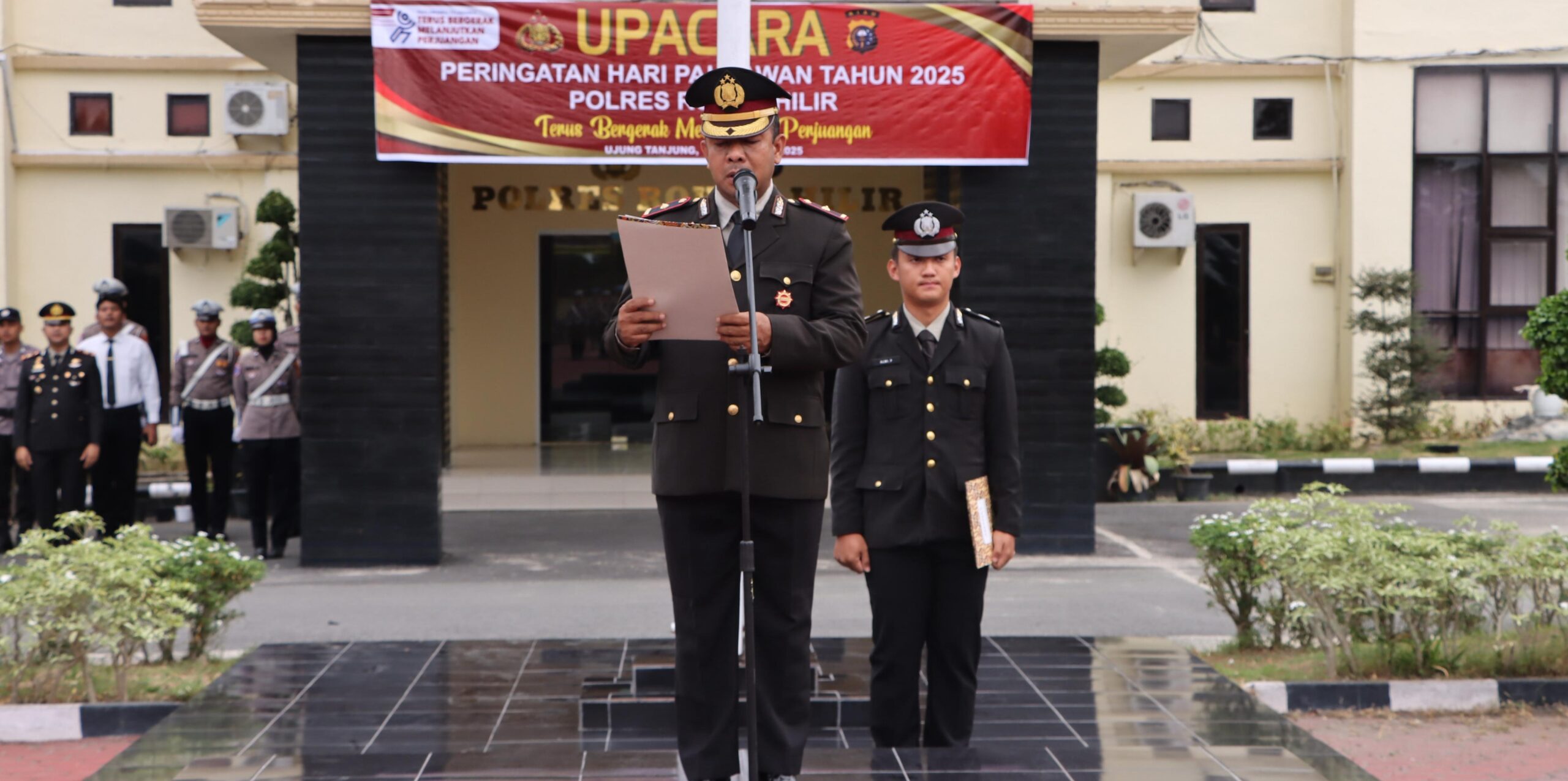 Polres Rohil Gelar Upacara Hari Pahlawan Tahun 2025