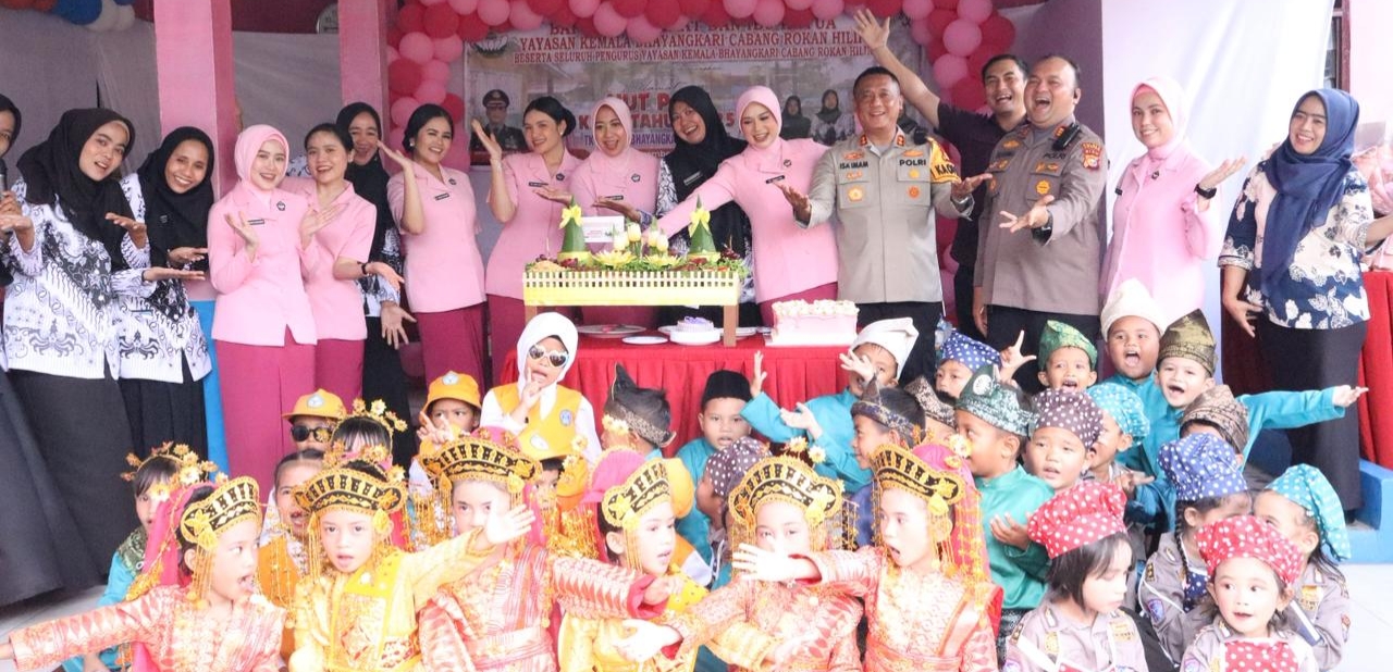 Yayasan Kemala Bhayangkari Cabang Rohil Peringati HUT PGRI ke 80