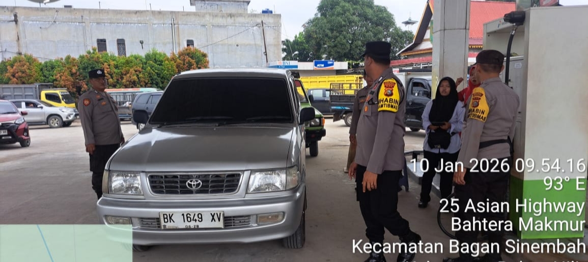 Cegah C3 Polsek Bagan Sinembah Patroli di Tempat Keramaian