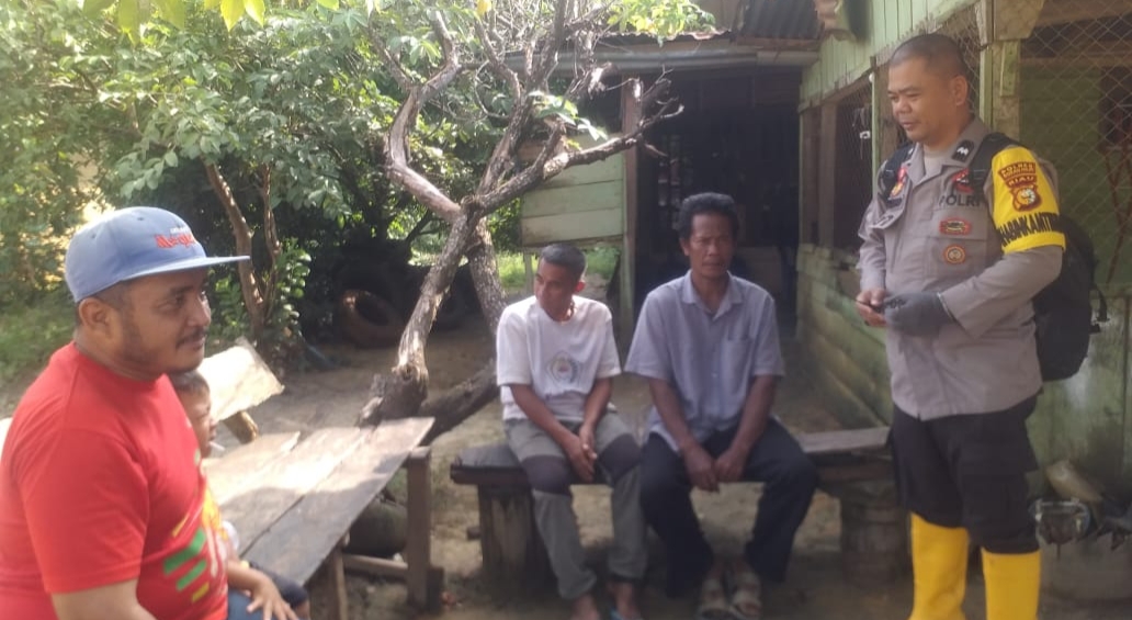 Cegah Kriminalitas Polsek Pujud Rutin Sambangi Warga