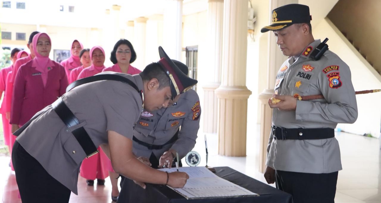 Kapolres Rohil Pimpin Sertijab Kapolsek Panipahan
