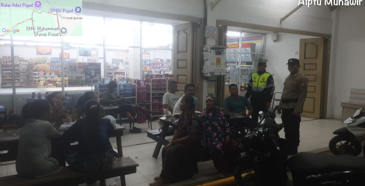 Polsek Pujud Rutin Ajak Warga Jaga Kamtibmas