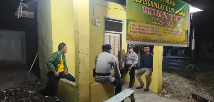 Cek Pos Siskamling Polsek Pujud Cegah Gangguan Kamtibmas