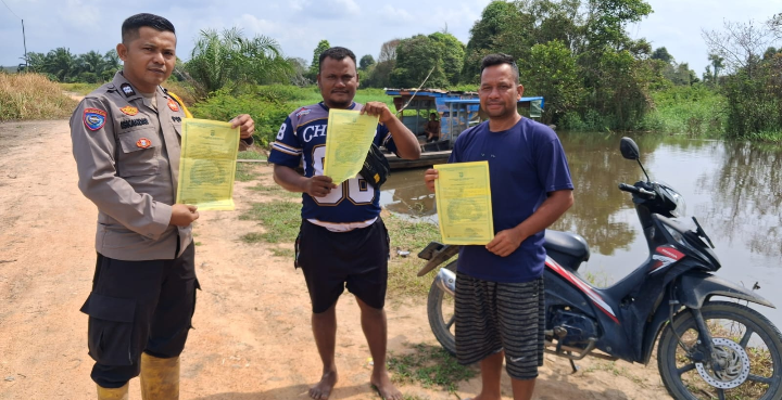 Polsek Pujud Gencar Sosialisasikan Larangan Membakar Hutan