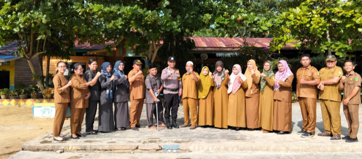 Polsek Pujud Sosialisasi Bahaya Narkoba di SD Swasta Bina Ilmu