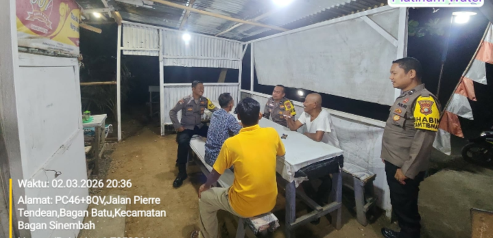 KRYD Rutin Polsek Bagan Sinembah Sampaikan Pesan Kamtibmas