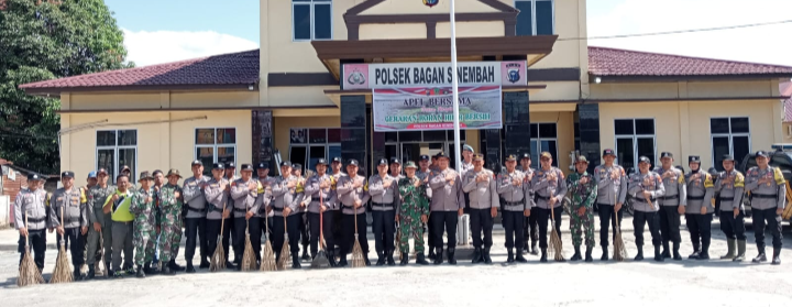 Polsek Bagan Sinembah Dukung Gerakan Rohil Asri
