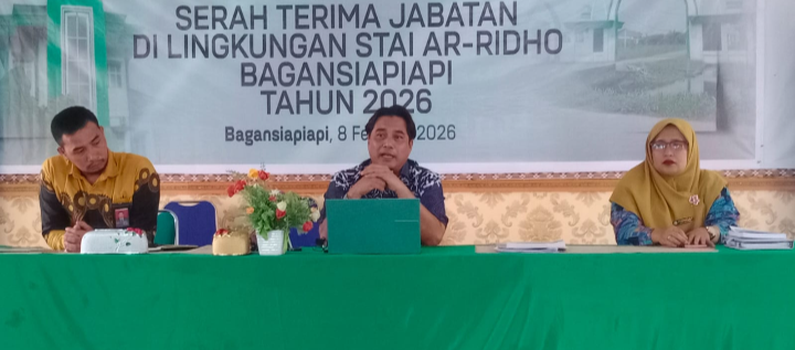 Menuju Transformasi STAI Ar Ridho Gelar Sertijab Pejabat Struktural