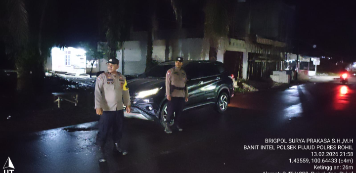 Cipta Kondusif Polsek Pujud Rutin KRYD dan Patroli