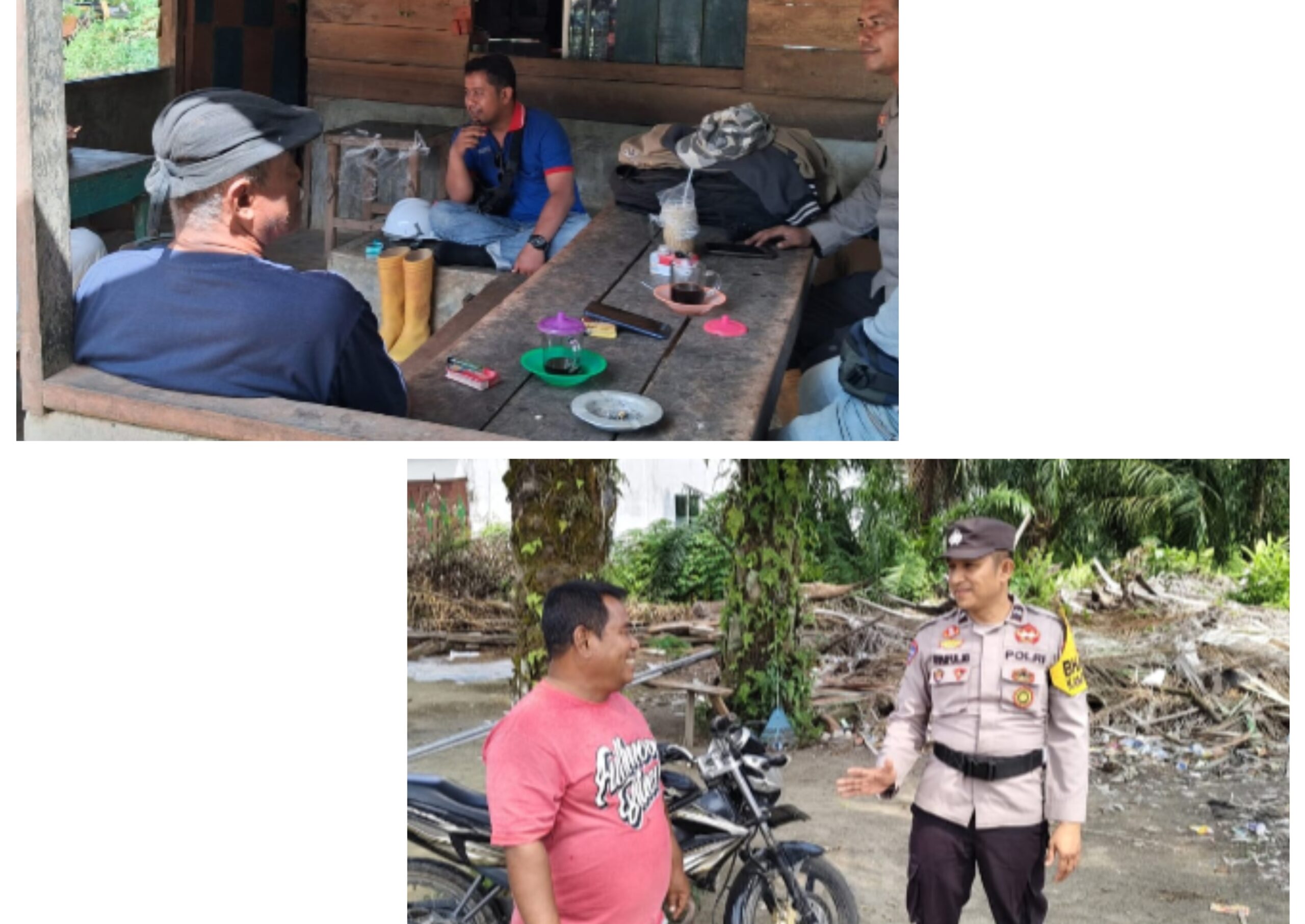 2 Desa Disambangi Polsek Sampaikan Pesan Kamtibmas