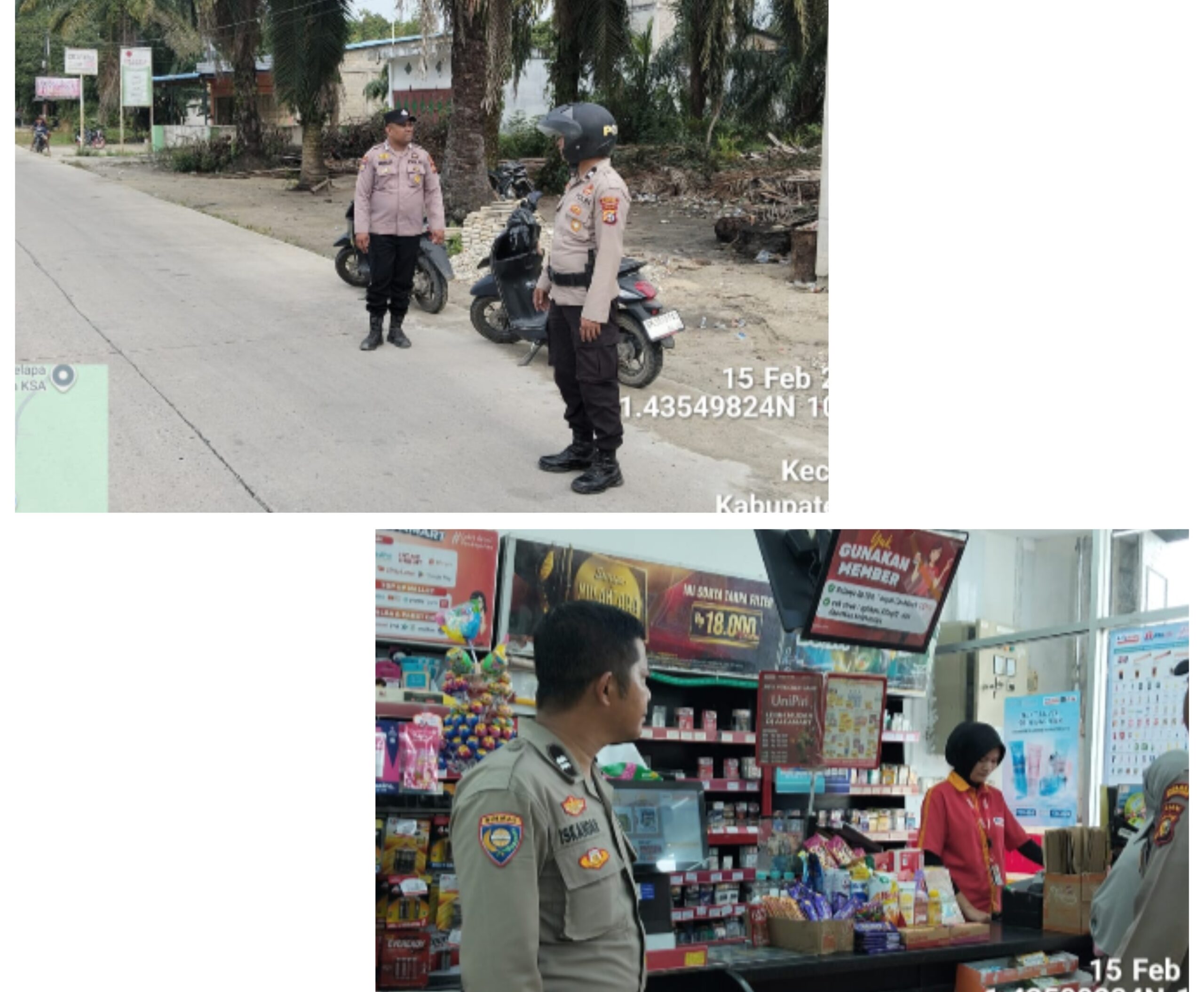 Cegah Premanisme Polsek Pujud Rutin Patroli