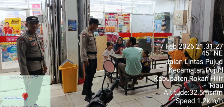 Tim Raga Polsek Pujud Gencar Patroli Cegah C3