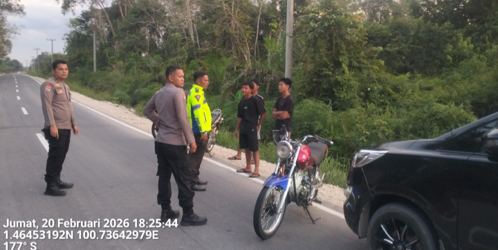 Antisipasi Lakalantas Polsek Pujud Gelar Patroli dan Pencegahan