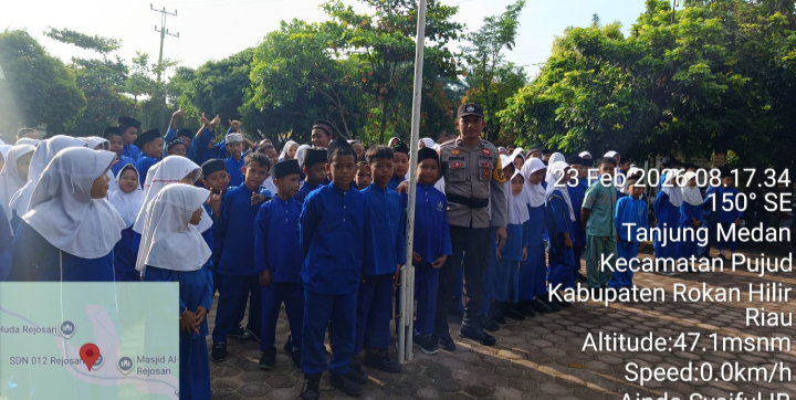 Polsek Pujud Gelar Polisi Goes To School di SDN 004