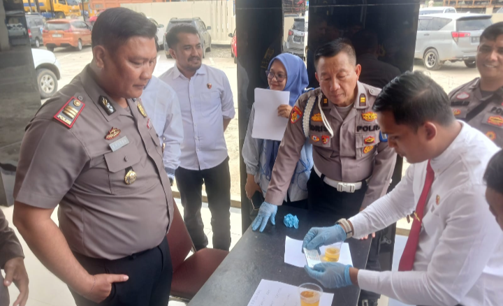 Personil Polsek Bagan Sinembah Tes Urine Hasilnya Negarif