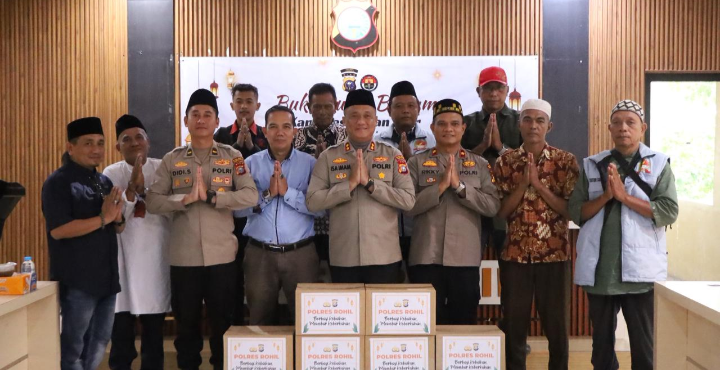 Pererat Silaturahmi Polres Rohil Buka Puasa Bersama Insan Pers dan Anak Yatim