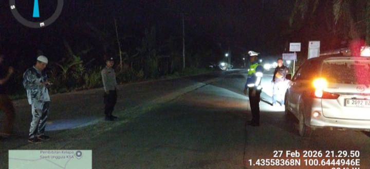 Patroli Rutin Polsek Pujud Cegah Gangguan Kamtibmas