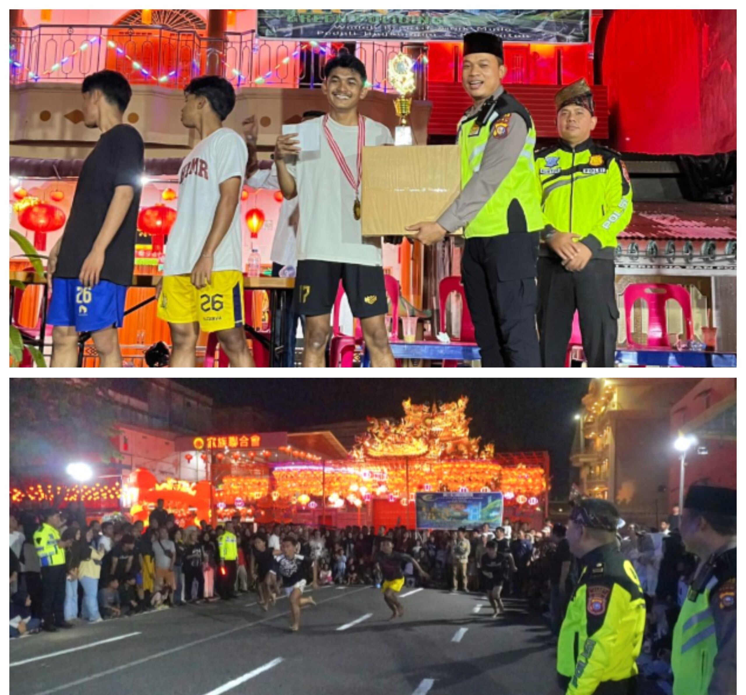 Wadah Kreatif Anak Muda Satlantas Polres Rohil Gelar Fun Night Run Green Policing