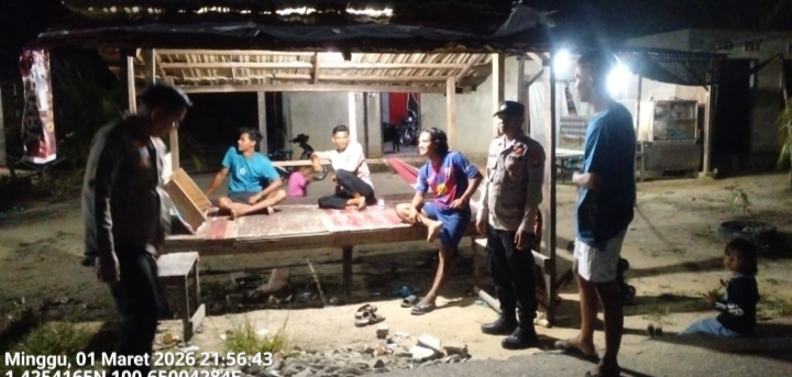 Cek Pos Siskamling Rutin Polsek Pujud Jaga Kamtibmas