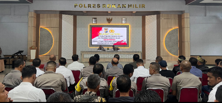 Perkuat PAM Aksi, Tim Puslitbang Polri Gelar FGD di Polres Rohil