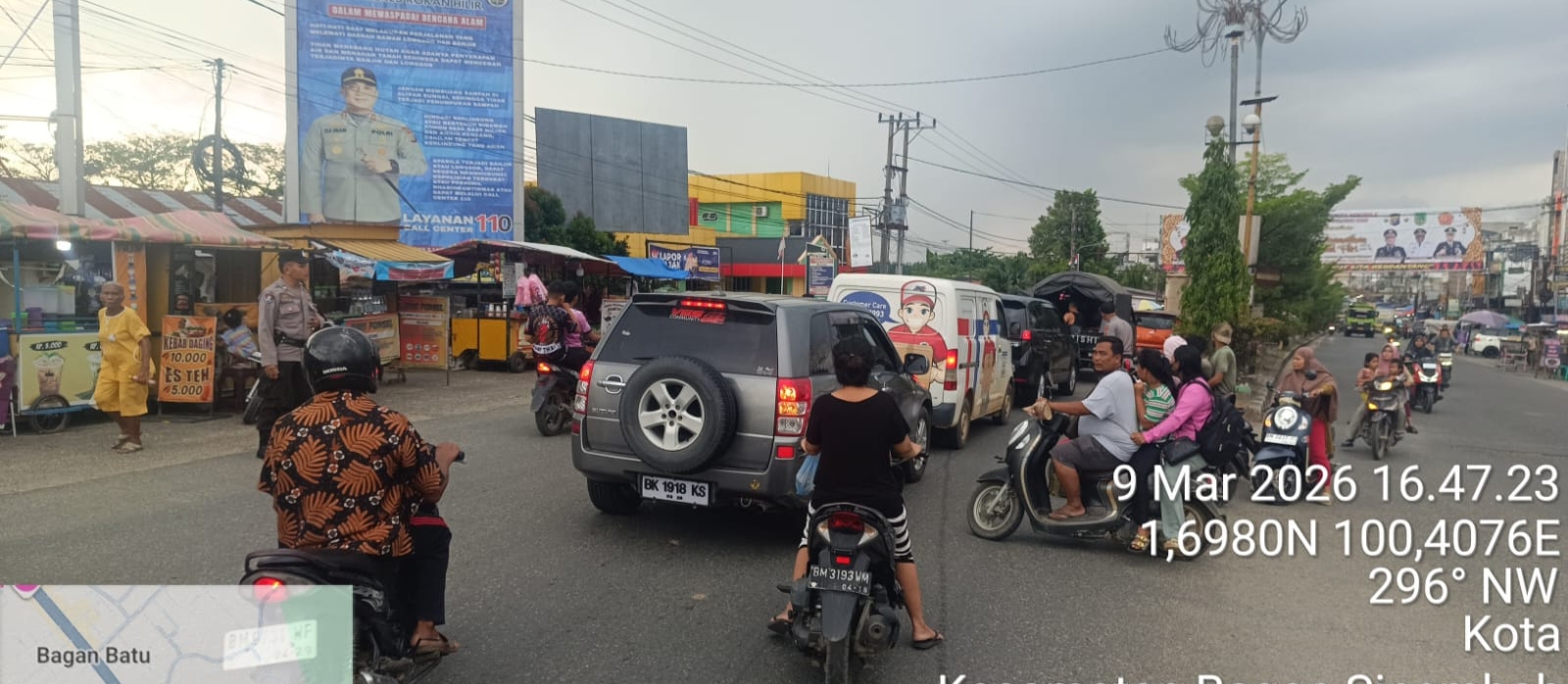 Agar Lancar Polsek Polsek Bagan Sinembah Atur Lalin Pasar Tumpah Ramadhan