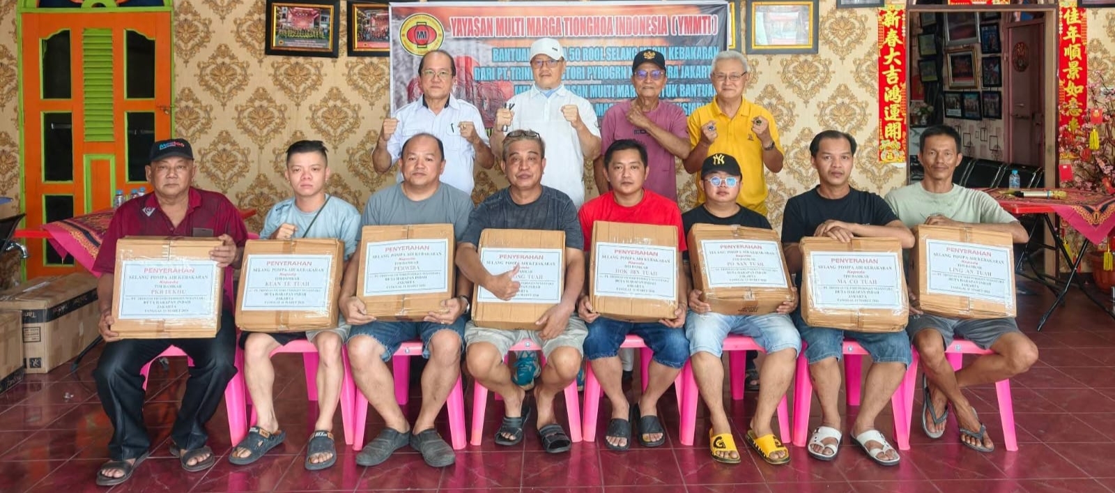 YMMTI Bagan Siapi-api Terima Bantuan Slang Air Kebakaran Dari PT. Trinitas Victori Pyrogrn Nusantara Jakarta