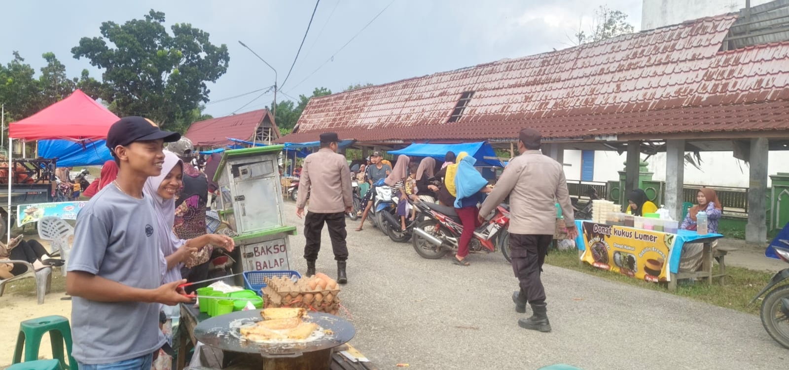 Agar Tertib dan Aman Polsek Pujud Gencar PAM di Pasar Ramadhan