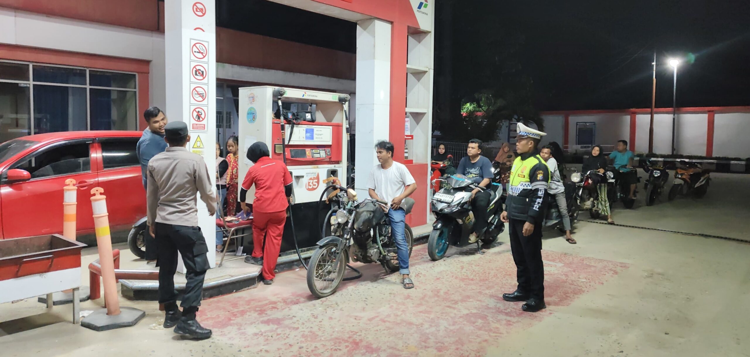 Patroli Rutin Tim Raga Polsek Pujud Cegah Gangguan Kamtibmas