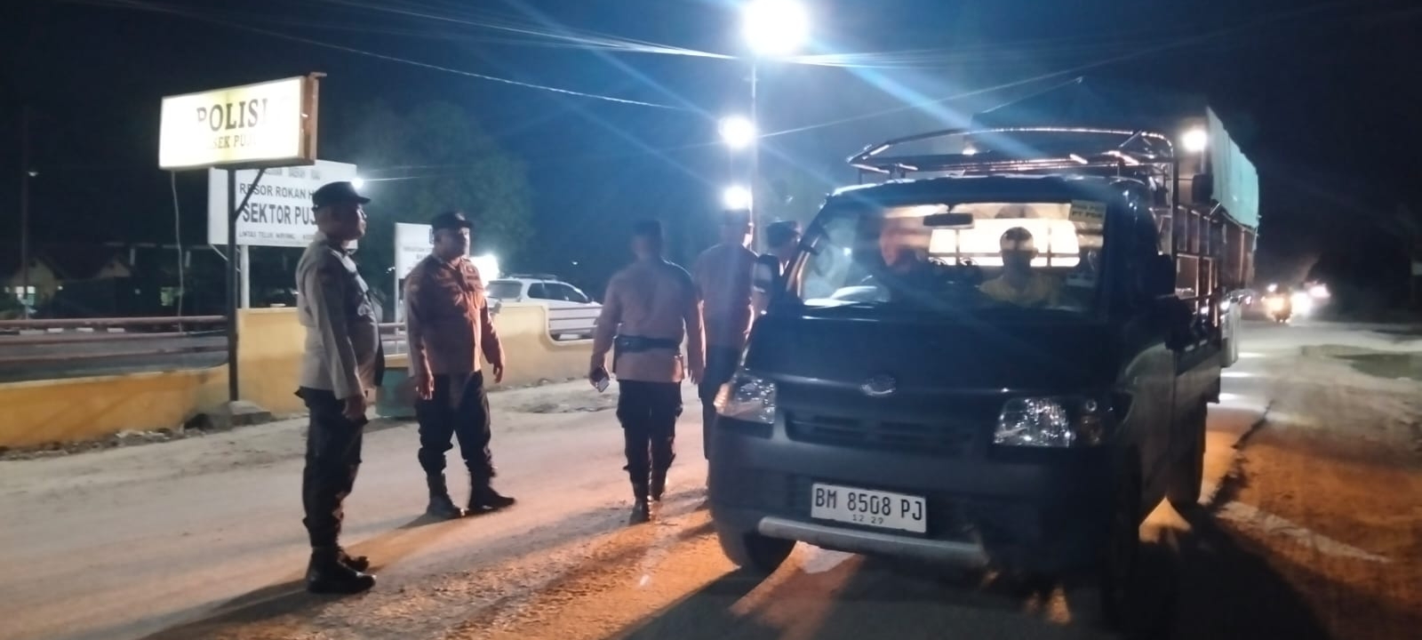 Cegah C3 dan Narkoba Tim Raga Polsek Pujud Intensifkan Patroli