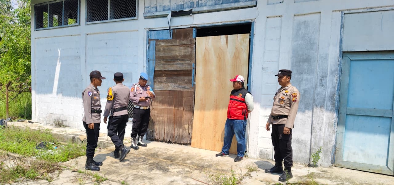 Antisipasi Peredaran Narkoba Polsek Pujud Pasang Police Line di 7 Lokasi