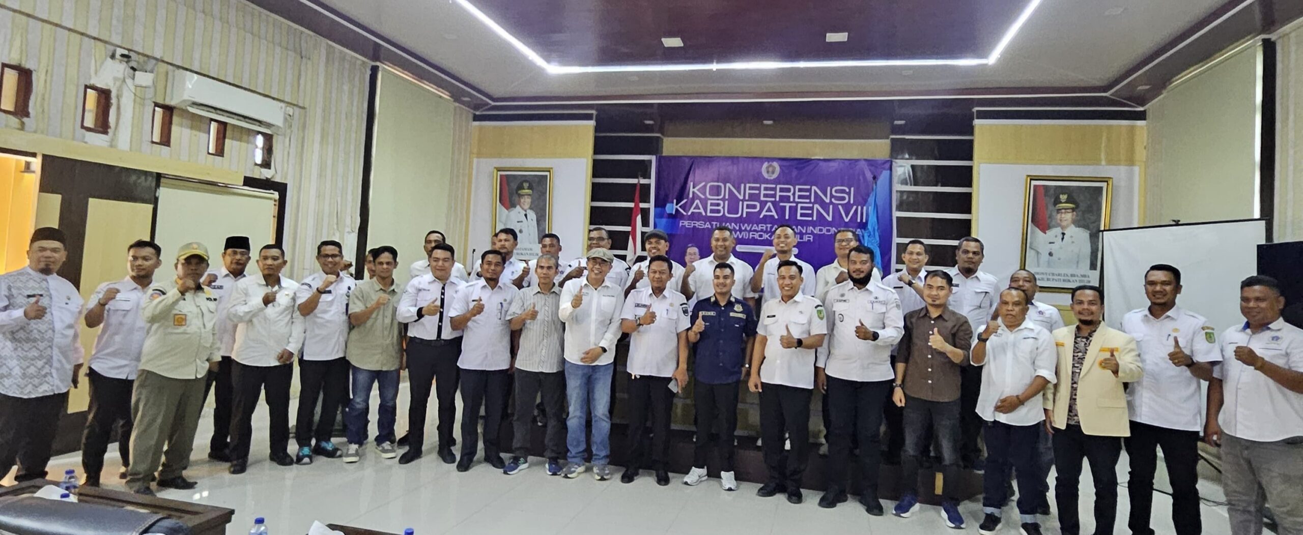 Konferensi PWI Rohil ke VIII Dibuka Sekretaris Diskominfo